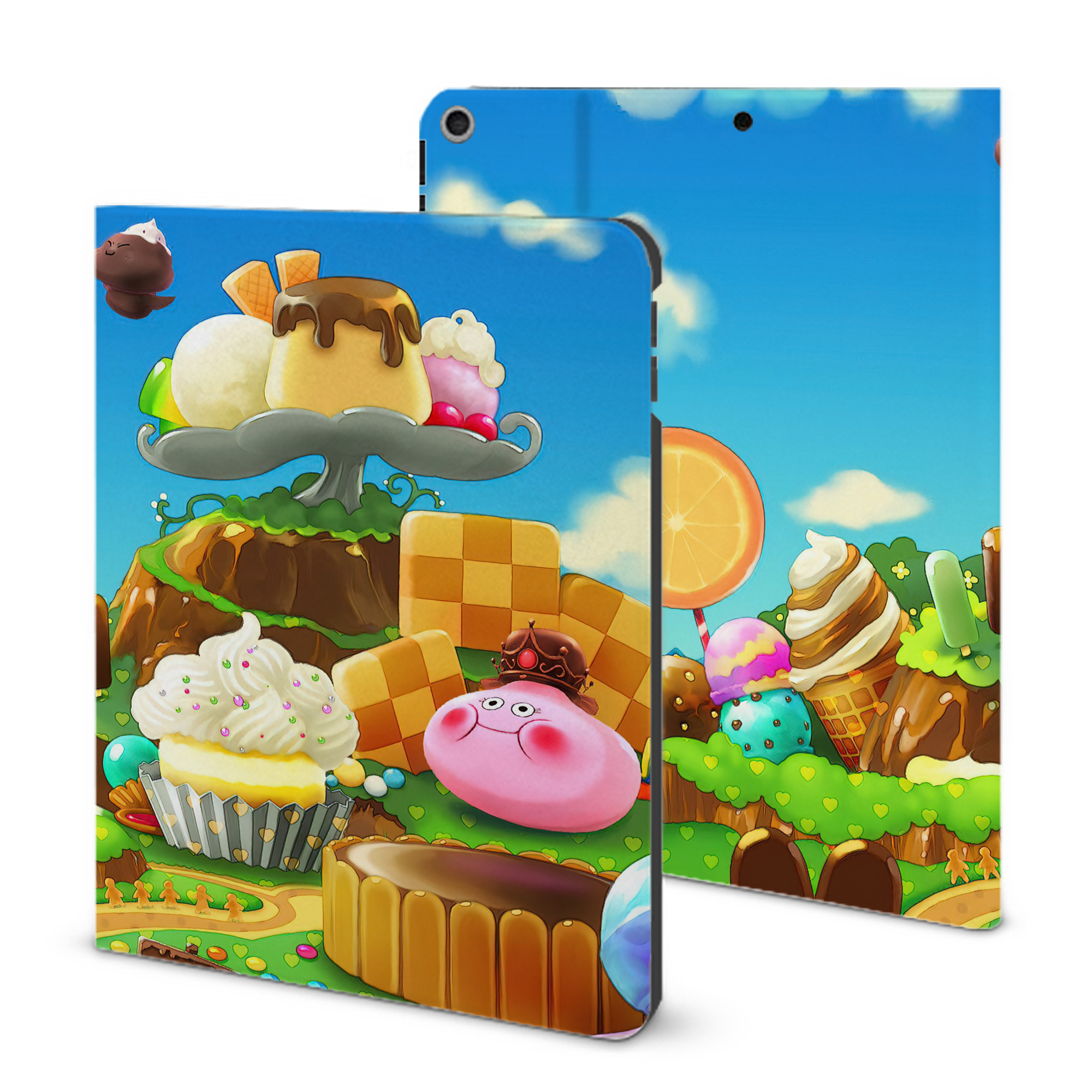 （画像用） ドラゴンクエスト Doragon Kuesuto Dragon Quest IPad ケース ブック型 PUレザー TPU 耐衝撃 軽量 薄型 ペン収納なし 全面保護 IPad 各モデル対応